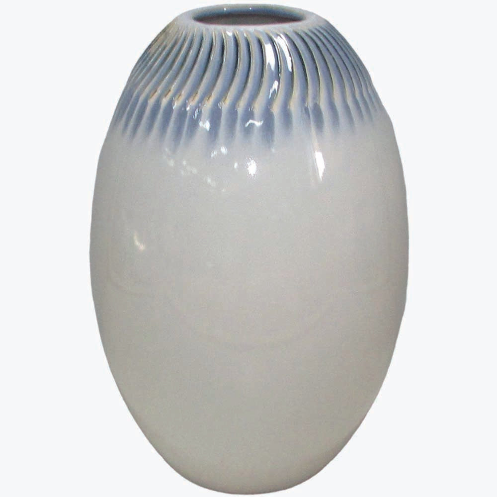 Blue And White Bee Hive Vase - DISC Blue & White Bee Hive Vase 27CM Accessories Sterling Home 1