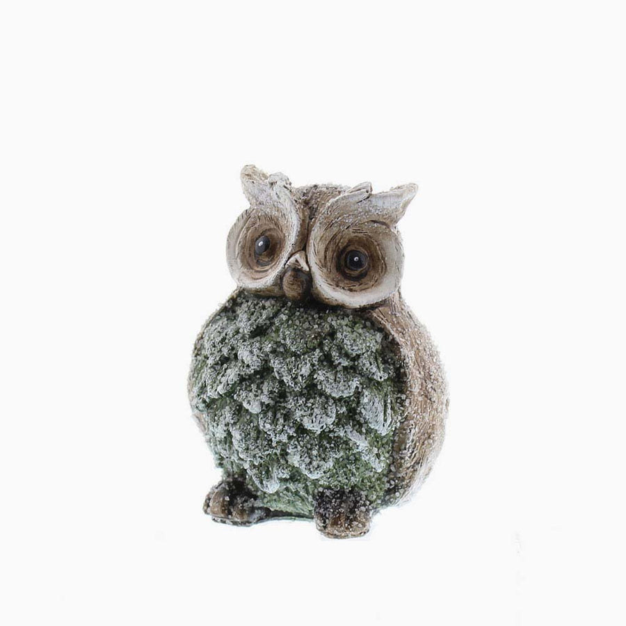 Large Grey Owl - L Light And Dark Grey Polyresin Owl 12CM Accessories Sterling Home 1