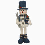 Standing Plush Snowman With Skis
