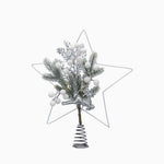 Foliage White Star Tree Topper - S Foliage Star Tree Topper White 34CM Accessories Sterling Home 1