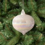 Pearl Onion Glass Bauble - L Pearl Glass Onion Shape Bauble 8CM Accessories Sterling Home 1