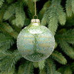 Iridescent Green Glass Bauble - S Iridescent Green Glass Bauble 8CM Accessories Sterling Home 1