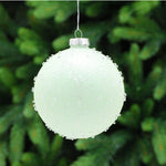 Light Green Glass Bauble - S Light Green Glass Bauble 10CM Accessories Sterling Home 1