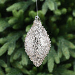 Encrusted Champagne Gold Olive Glass Bauble - I Champ Gold Encrusted Glass Olive Bauble 14CM Accessories Sterling Home 1