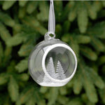 Tree Open Glass Bauble - S Clear Open Glass Bauble With Tree 8CM Accessories Sterling Home 1