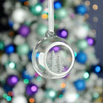 Tree Open Glass Bauble - S Clear Open Glass Bauble With Tree 8CM Accessories Sterling Home 2