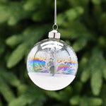 Iridescent Tree Glass Bauble - L Clear Iridescent Tree Glass Bauble 8CM Accessories Sterling Home 1