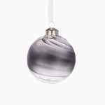 Small Jo Jo Grey Glass Bauble - I Jojo Glass Bauble 8CM Accessories Sterling Home 1