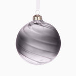 Large Jo Jo Grey Glass Bauble - I Jojo Glass Bauble 10CM Accessories Sterling Home 1
