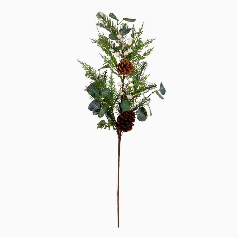 Eucalyptus & Pine Artificial Flower Spray - I Eucalyptus & Pine Spray 70CM Accessories Sterling Home 1