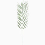 Glittered Palm Leaf Green Artificial Flower - S Glittered Palm Leaf Stem 56CM Accessories Sterling Home 1