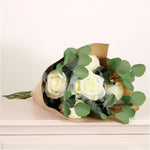 Rose White Artificial Flower Bunch - S White Rose Bunch 32CM Accessories Sterling Home 1