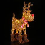 Wicker 120 LED Rudolph - Brown Wicker Rudolph 120 LEDs Large 75CM Accessories Sterling Home 1