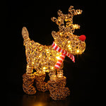 Wicker 60 LED Rudolph - Brown Wicker Rudolph 60 LEDs Small 45CM Accessories Sterling Home 1