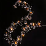 Cluster Battery Operated LED Silver Bauble Garland - Silver Bauble Cluster Garland BO Accessories Sterling Home 1
