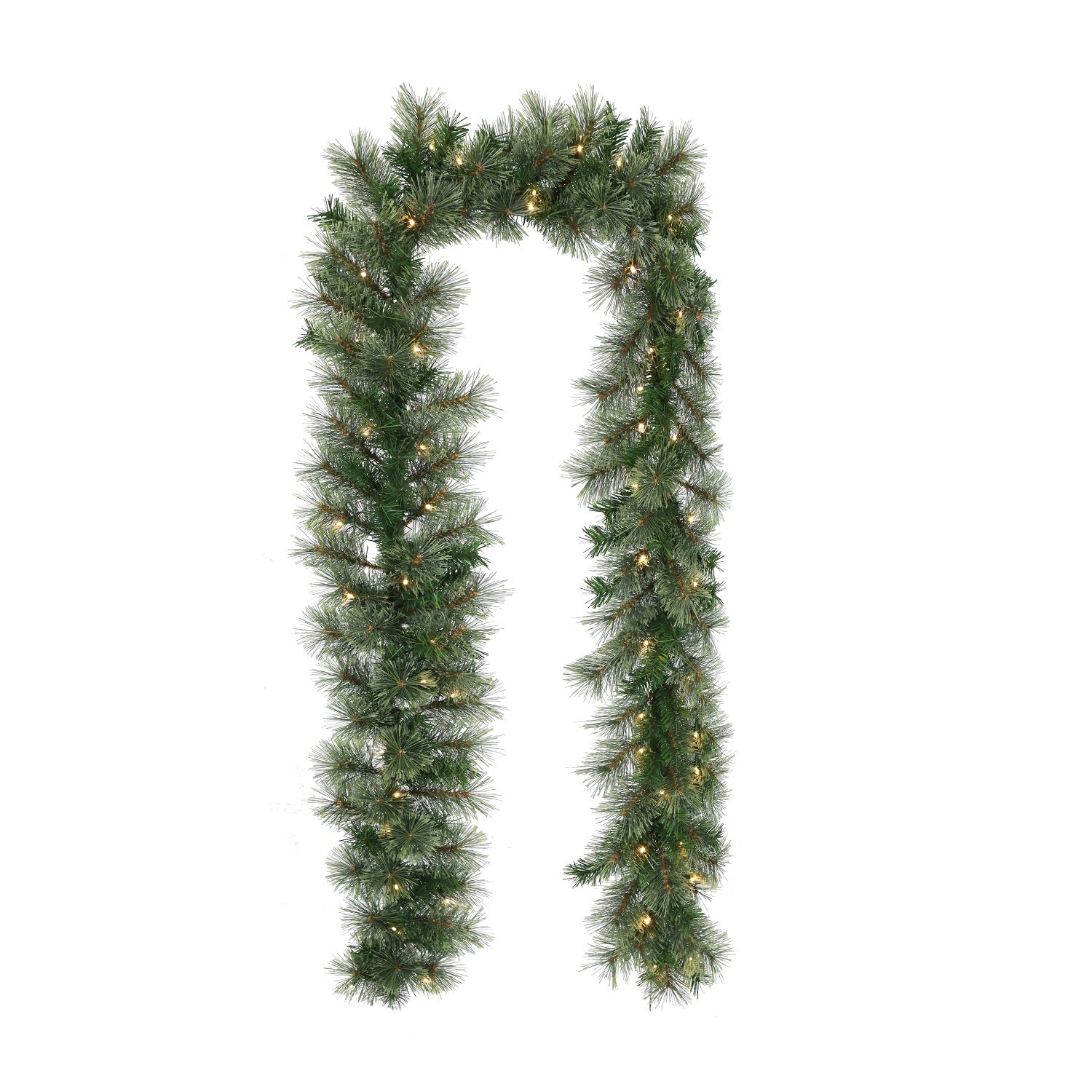 Sandringham Pine LED Warm White Garland - 9'' Sandringham Pine Garland Pre Lit WW LED Accessories Sterling Home 1