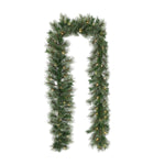 Sandringham Pine LED Warm White Garland - 9'' Sandringham Pine Garland Pre Lit WW LED Accessories Sterling Home 1