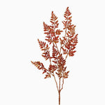Glitter Fern Bronze Artificial Flower Spray - I Fern Spray Glittered 81CM Accessories Sterling Home 1
