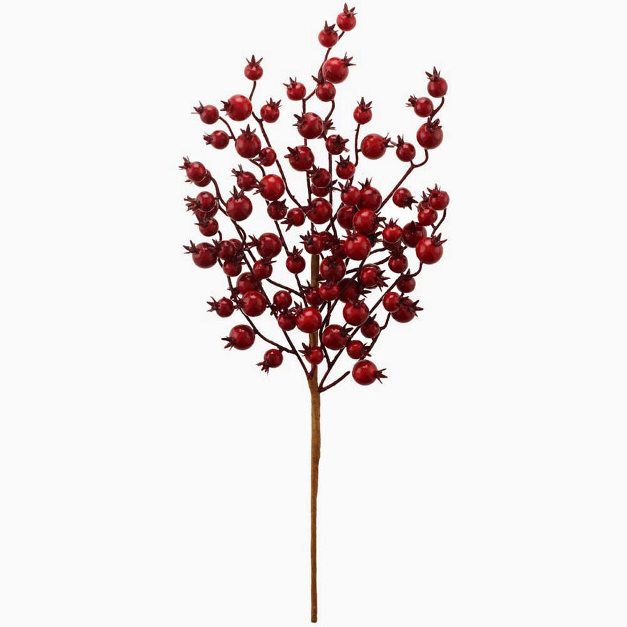 Cranberry Red Artificial Flower Spray - C Cranberry Spray 45CM Accessories Sterling Home 1