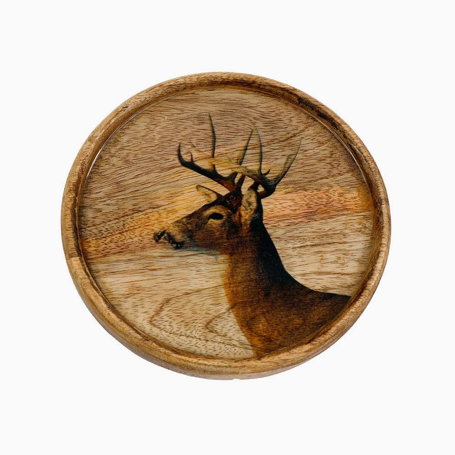 Small Wodden Plate - S Wooden Round Plate 20CM Accessories Sterling Home 1