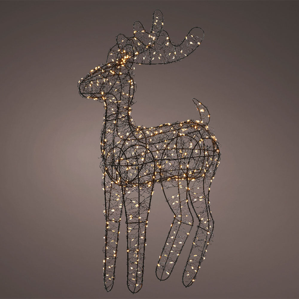Micro LED Black Standing Reindeer - Micro LED Standing Reindeer Black 84CM Accessories Sterling Home 1