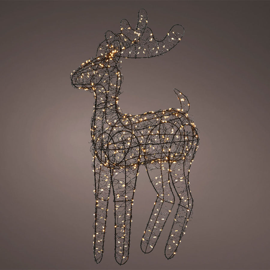 Micro LED Black Standing Reindeer - Micro LED Standing Reindeer Black 84CM Accessories Sterling Home 1