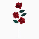 Velvet Dogwood Burgundy Red Artificial Flower - C Velvet Dogwood Flower Stem Burgundy 73CM Accessories Sterling Home 1