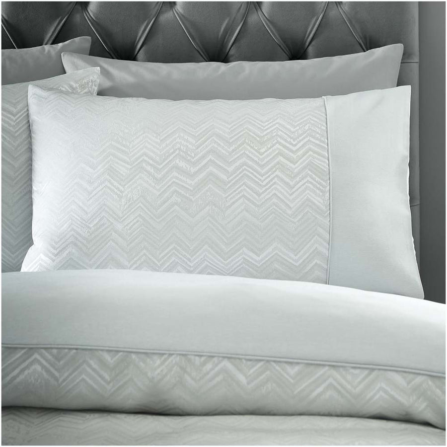 Antibes Silver Duvet Cover Set - Antibes Duvet Set Silver Double Accessories Sterling Home 2