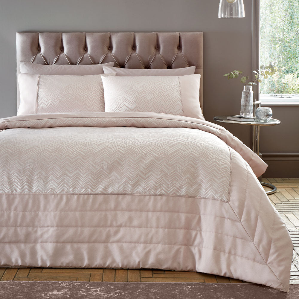 Antibes Pink Throw - Antibes Quilted Throw Pink 200X230CM Accessories Sterling Home 1