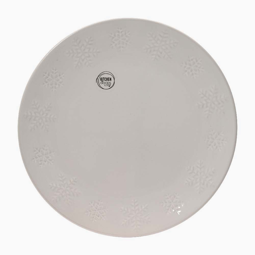 Snowflake Dinner Plate - Snowflake Dinner Plate 27.9CM Accessories Sterling Home 1