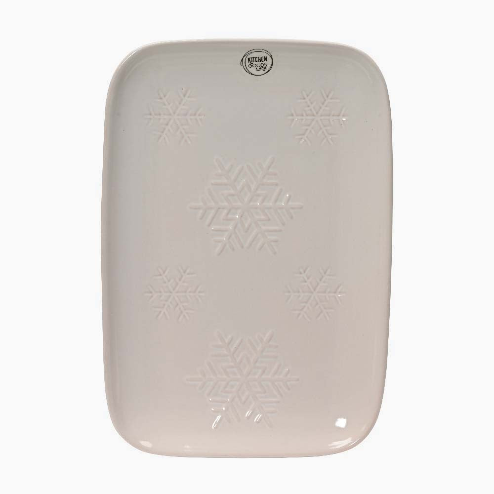 Snowflake Serving Plate - Snowflake Serving Plate 30.8CM Accessories Sterling Home 1
