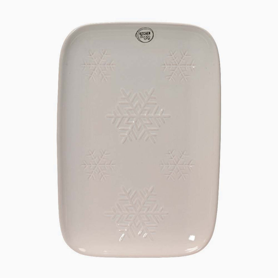 Snowflake Serving Plate - Snowflake Serving Plate 30.8CM Accessories Sterling Home 1