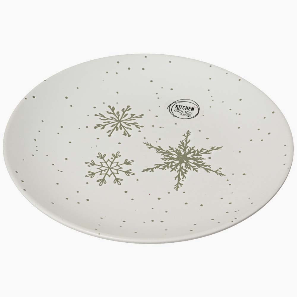Wreath Small Plate - Plate With Snowflake 19.4CM Accessories Sterling Home 2