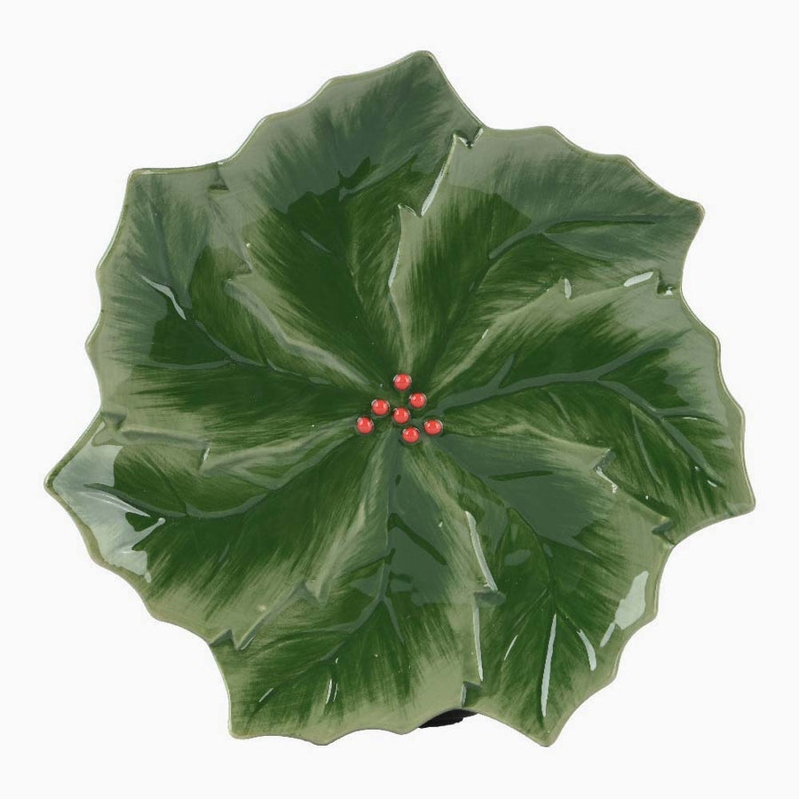 Shiny Holly Breakfast Plate - Shiny Holly Breakfast Plate 21CM Accessories Sterling Home 1