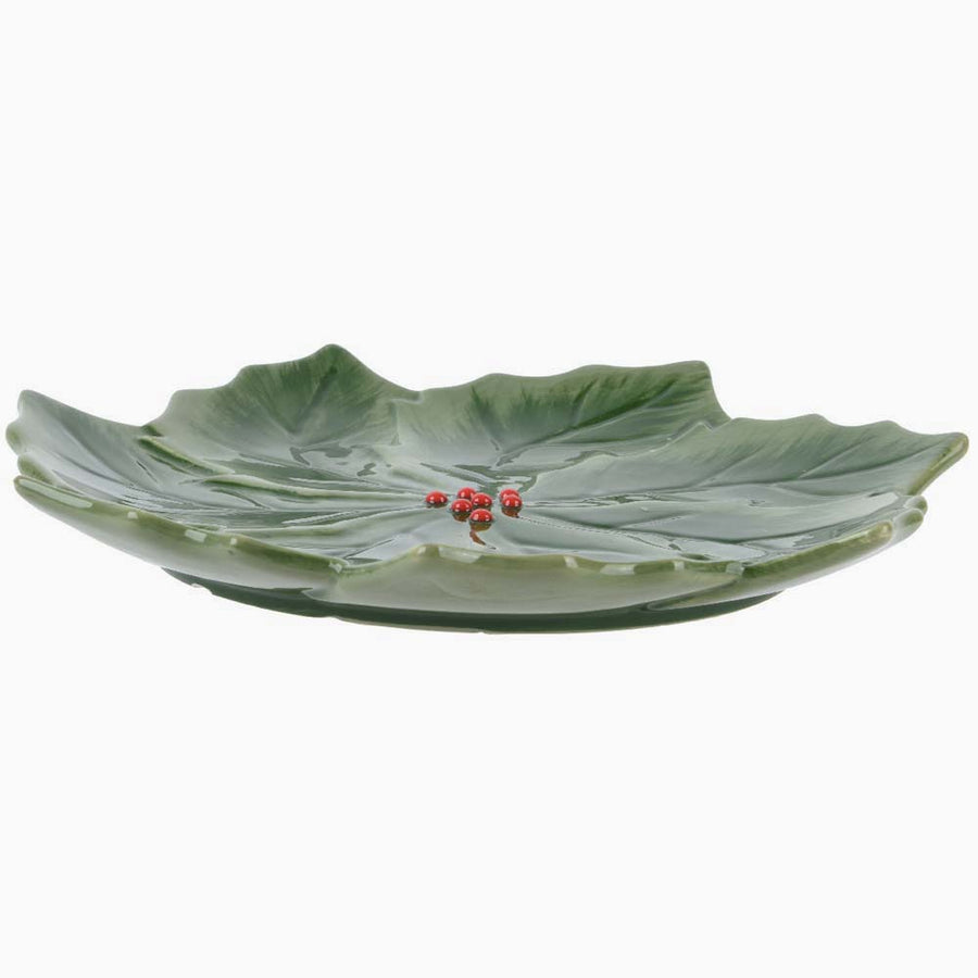 Shiny Holly Breakfast Plate - Shiny Holly Breakfast Plate 21CM Accessories Sterling Home 2