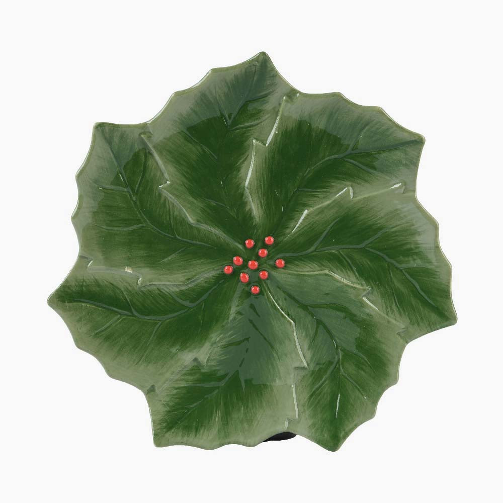 Shiny Holly Dinner Plate - Shiny Holly Dinner Plate 27CM Accessories Sterling Home 1