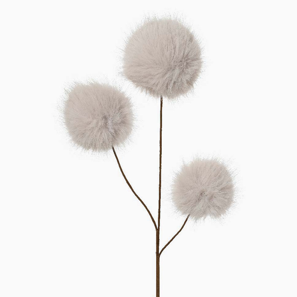 Faux Fur Bulbs Cream Artificial Flower Spray - S Cream Spray On Stem Faux Fur Bulbs Accessories Sterling Home 1