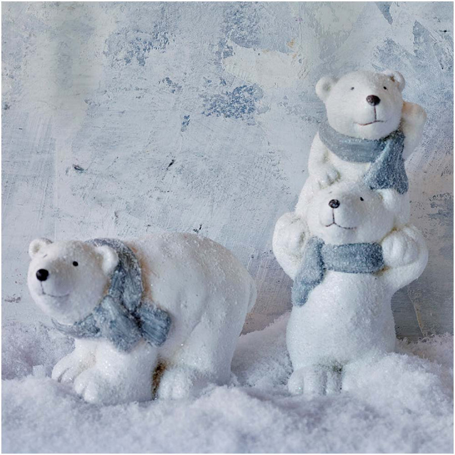 Small Terracotta Polar Bears - L Polar Bear Terracotta 14CM Accessories Sterling Home 1
