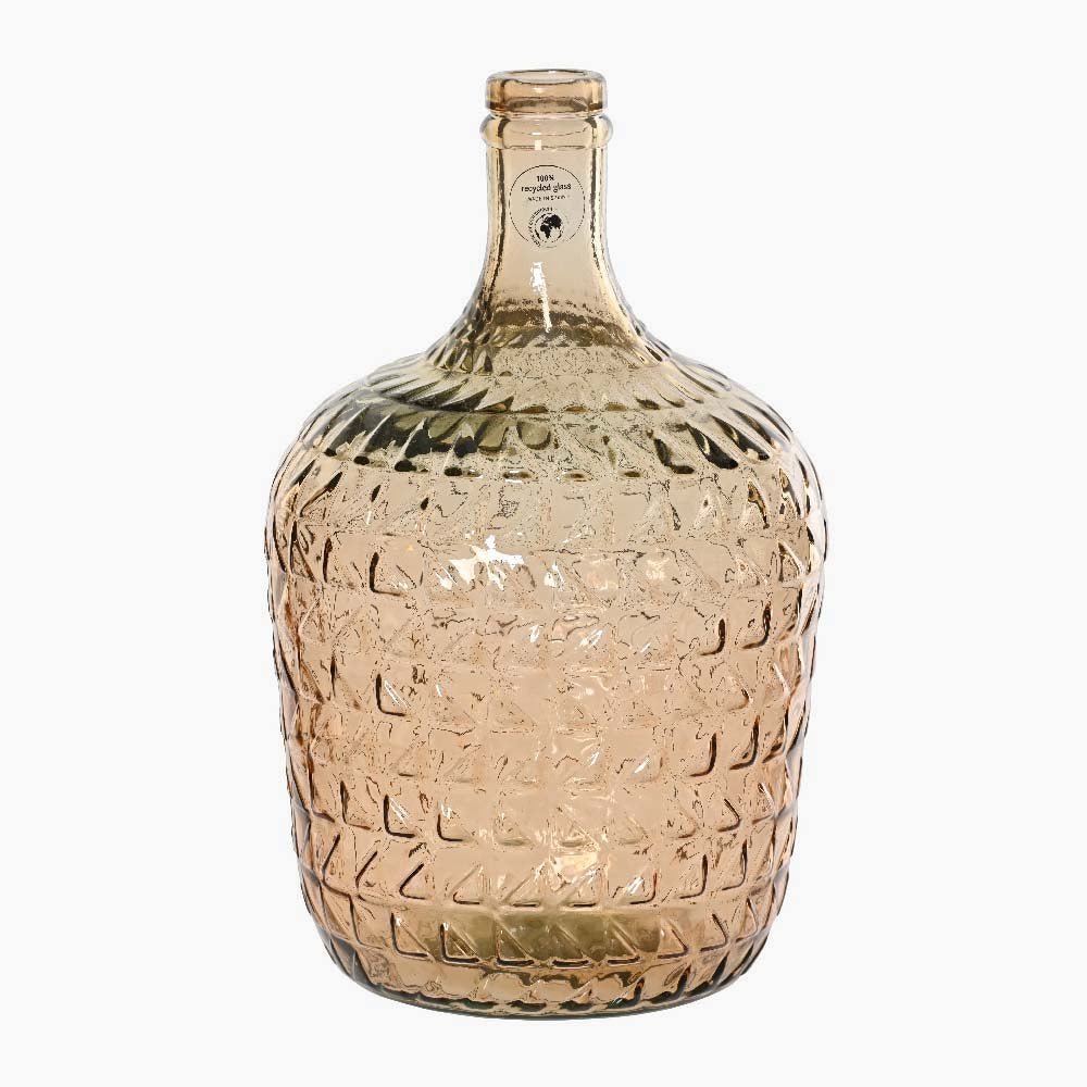Glass Vase Brown - I Taupe Recycled Glass Vase 30CM Accessories Sterling Home 1
