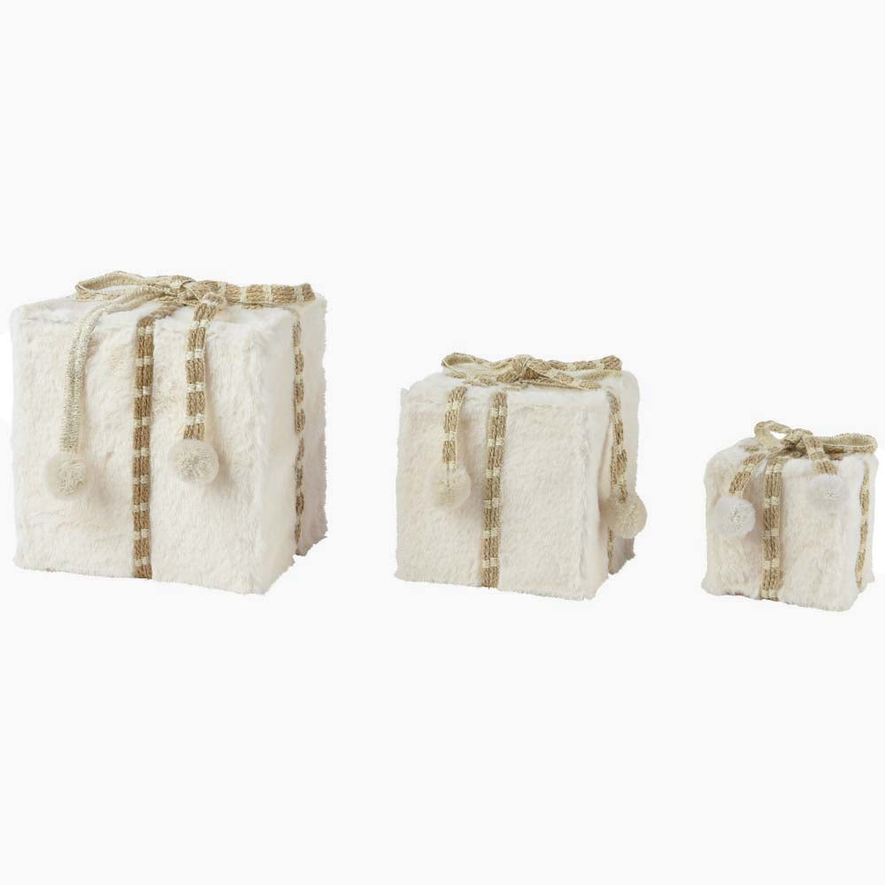 Pom Pom white Giftbox - Small/Medium/Large Pom Pom Giftboxes Accessories Sterling Home 2