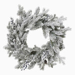 Aspen Snowy Glitter Wreath - Aspen Snowy Glitter Indoor Wreath 50CM Accessories Sterling Home 1