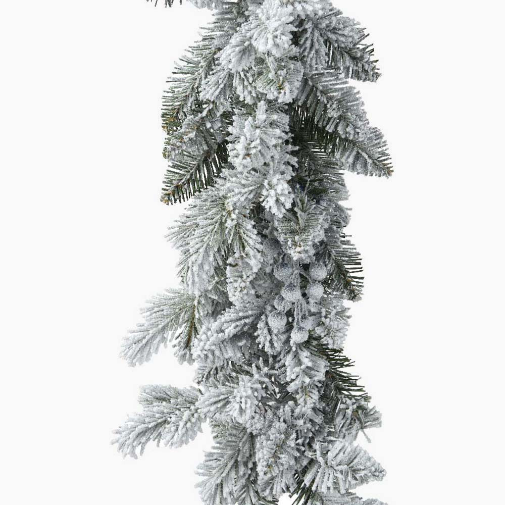 Aspen Snowy Glitter Garland - Aspen Snowy Glitter Indoor Garland 270CM Accessories Sterling Home 1