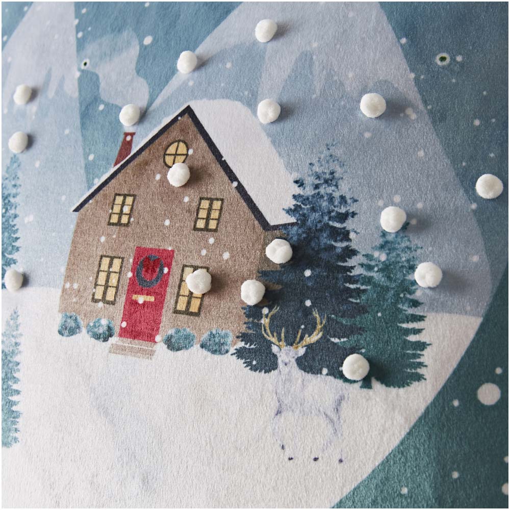 Catherline Lansfield Snow Place Like Home Cushion 45X45CM - Snow Place Like Home Cushion 45X45CM Accessories Sterling Home 3