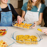Pyrex Classic 2 Piece Medium Roaster Set