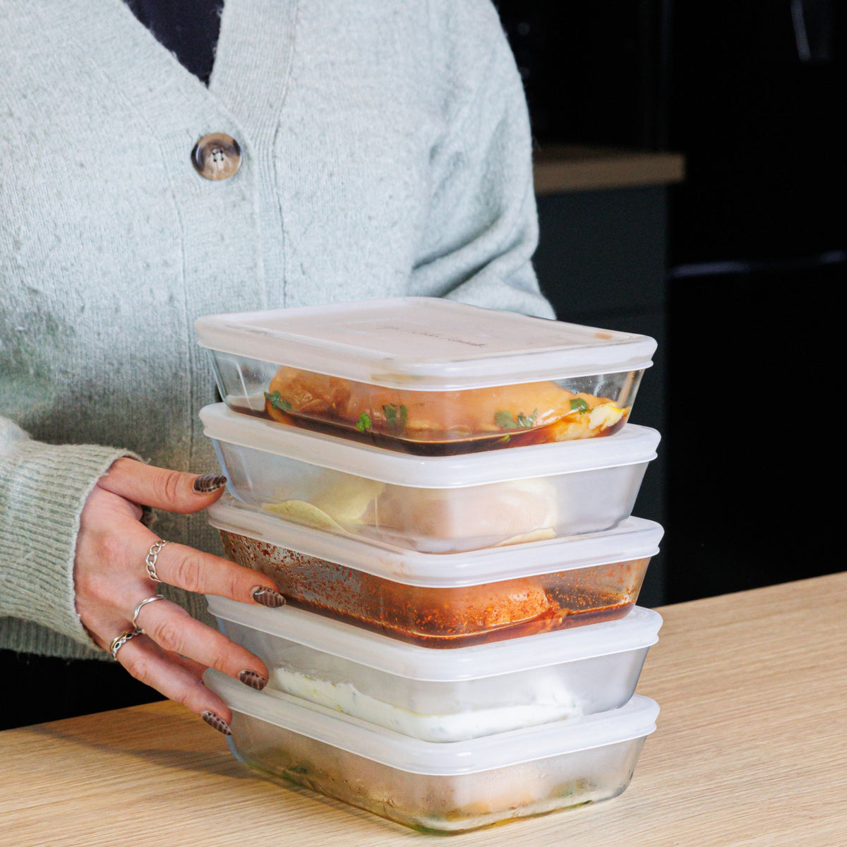 Pyrex 4 Piece Batch Cook Essentials Set - 4 Piece Batch Cook Essentials Set Sterling Home 1