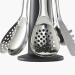 Joseph Joseph Silver Carousel Utensils Set - Elevate Carousel 100 - Steel Sterling Home 3