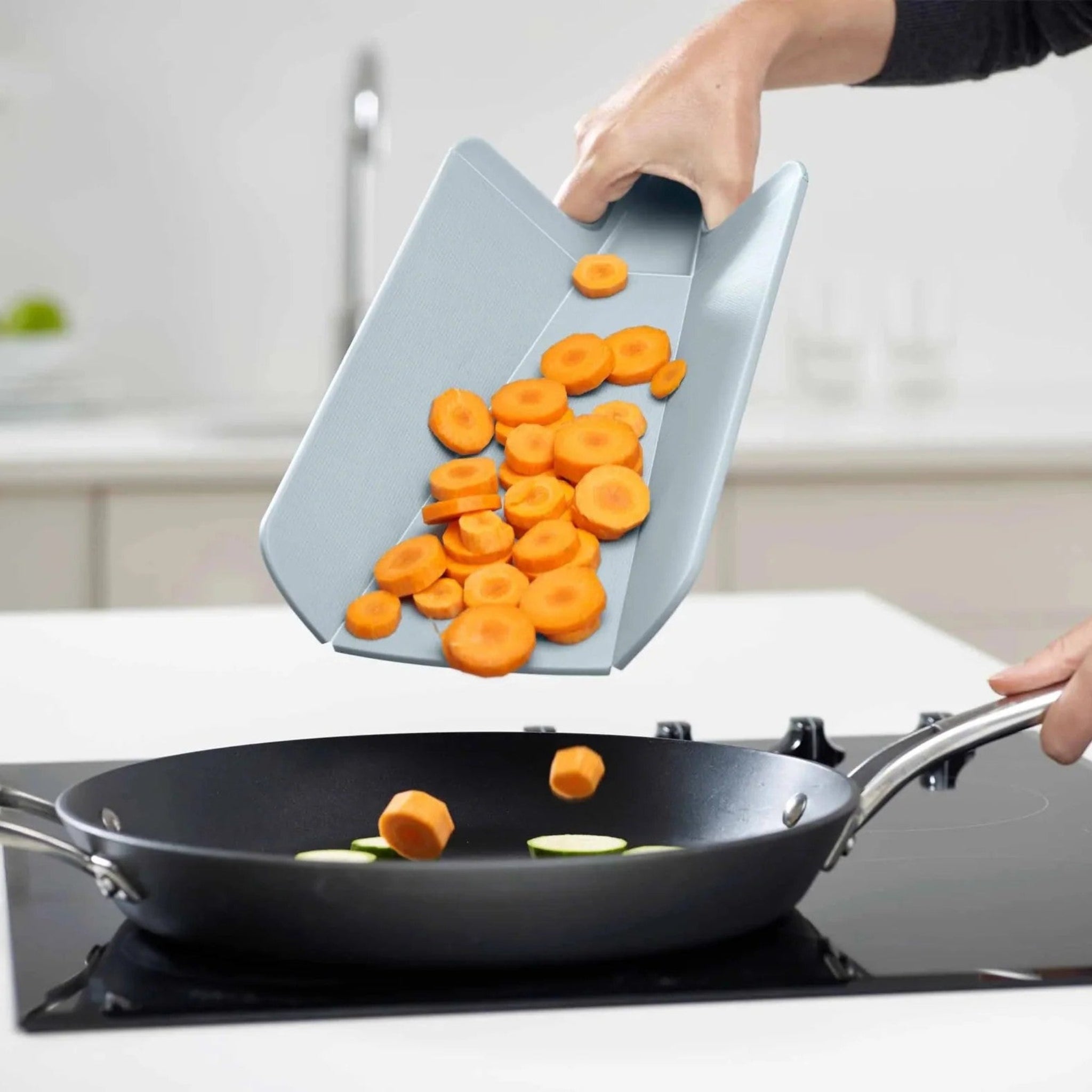 Joseph Joseph Blue Chop2Pot Twin Pack Folding Chopping Board - Chop2Pot Plus Small Twin pack Sky Sterling Home 3