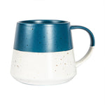 Flecked Two Tone Blue Mug - Two Tone Flecked Belly Navy Mug Sterling Home 3