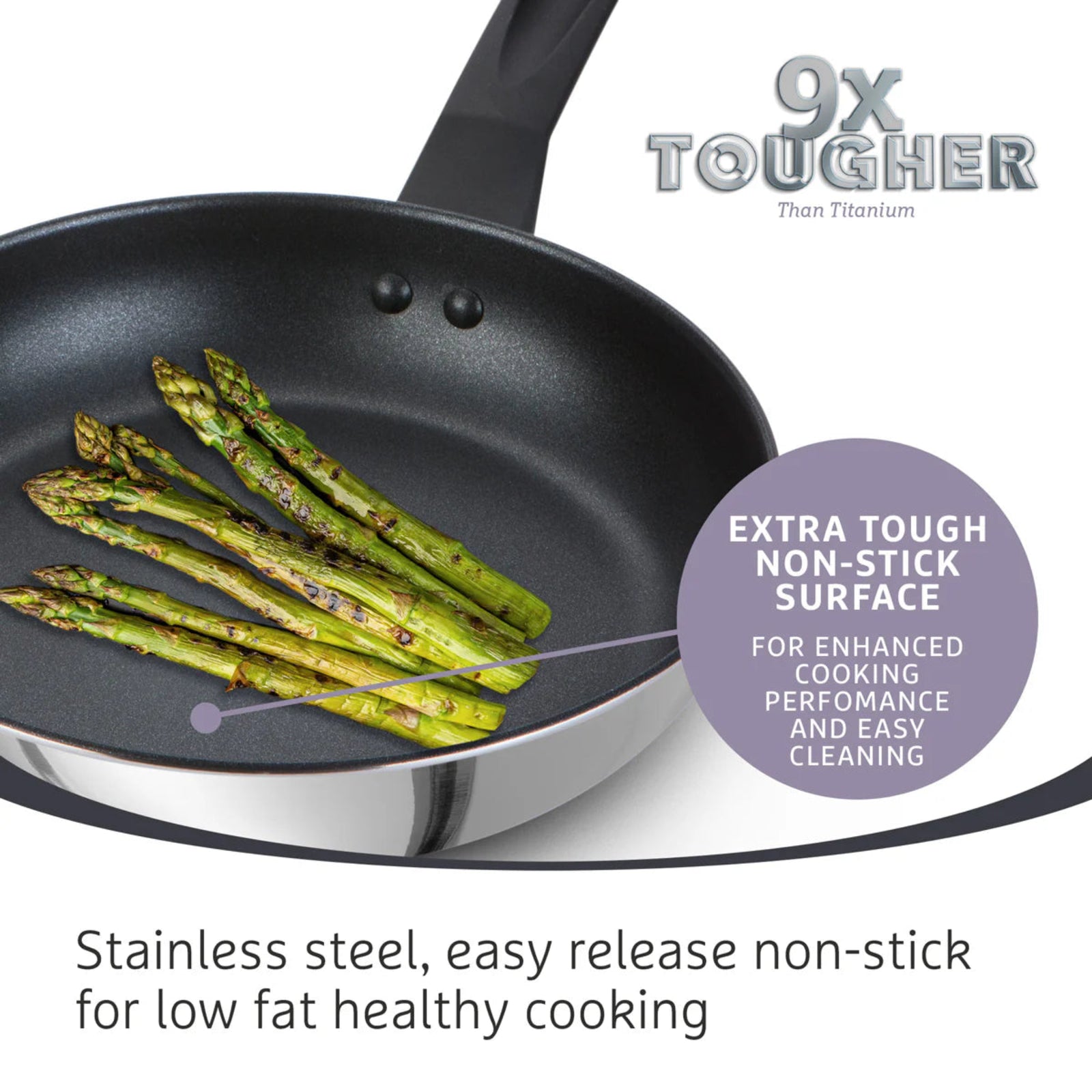 Prestige x9 Tougher 29CM /11.25 Inch Frying Pan Sterling Home 3
