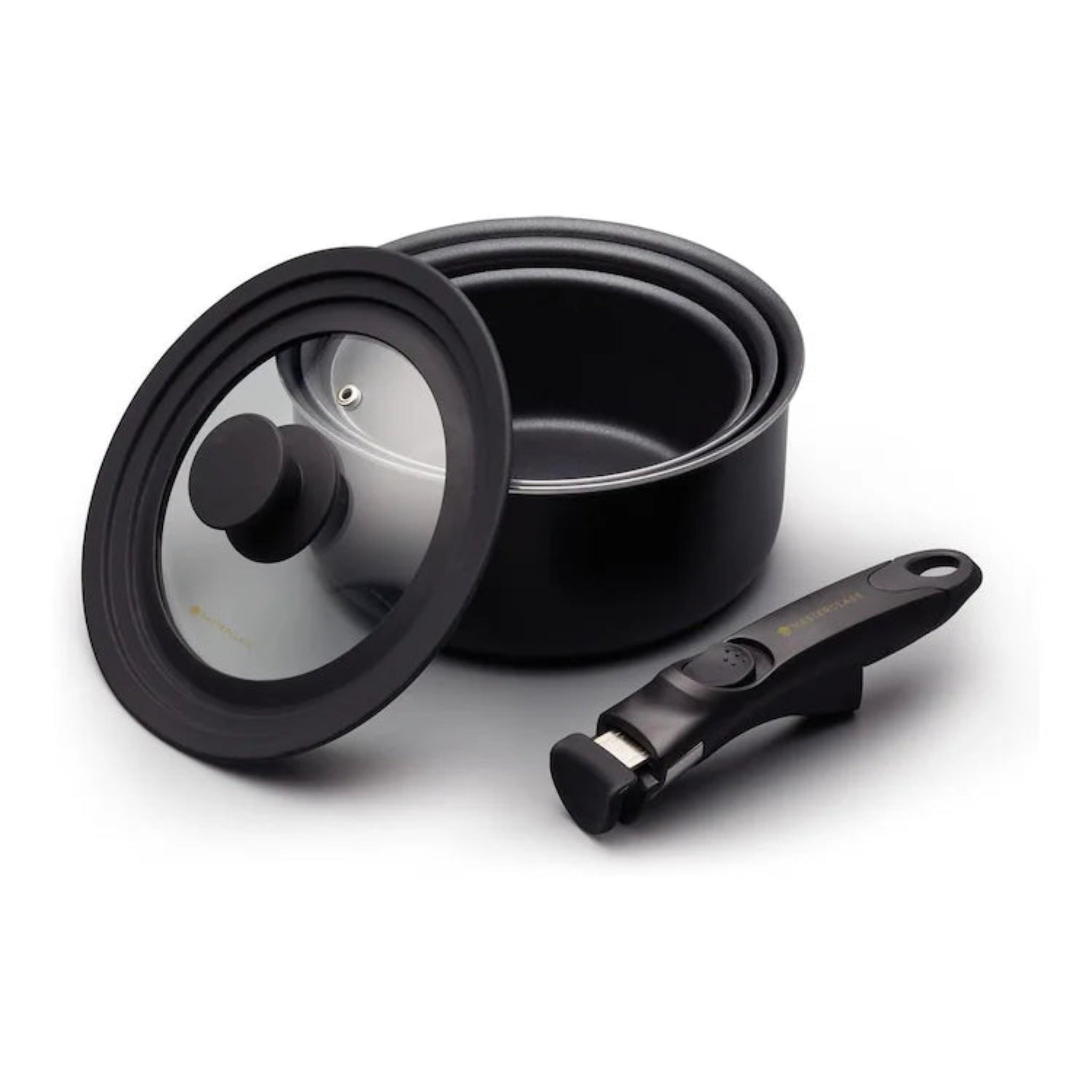 MasterClass Non-Stick Saucepan Set Of 3 - MasterClass Non-Stick Saucepan Set Of 3 Sterling Home 1